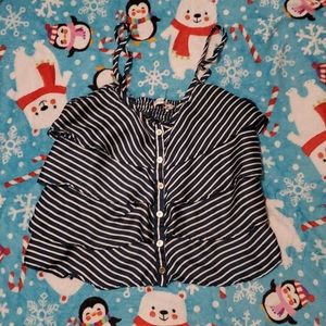 White and blue shirt